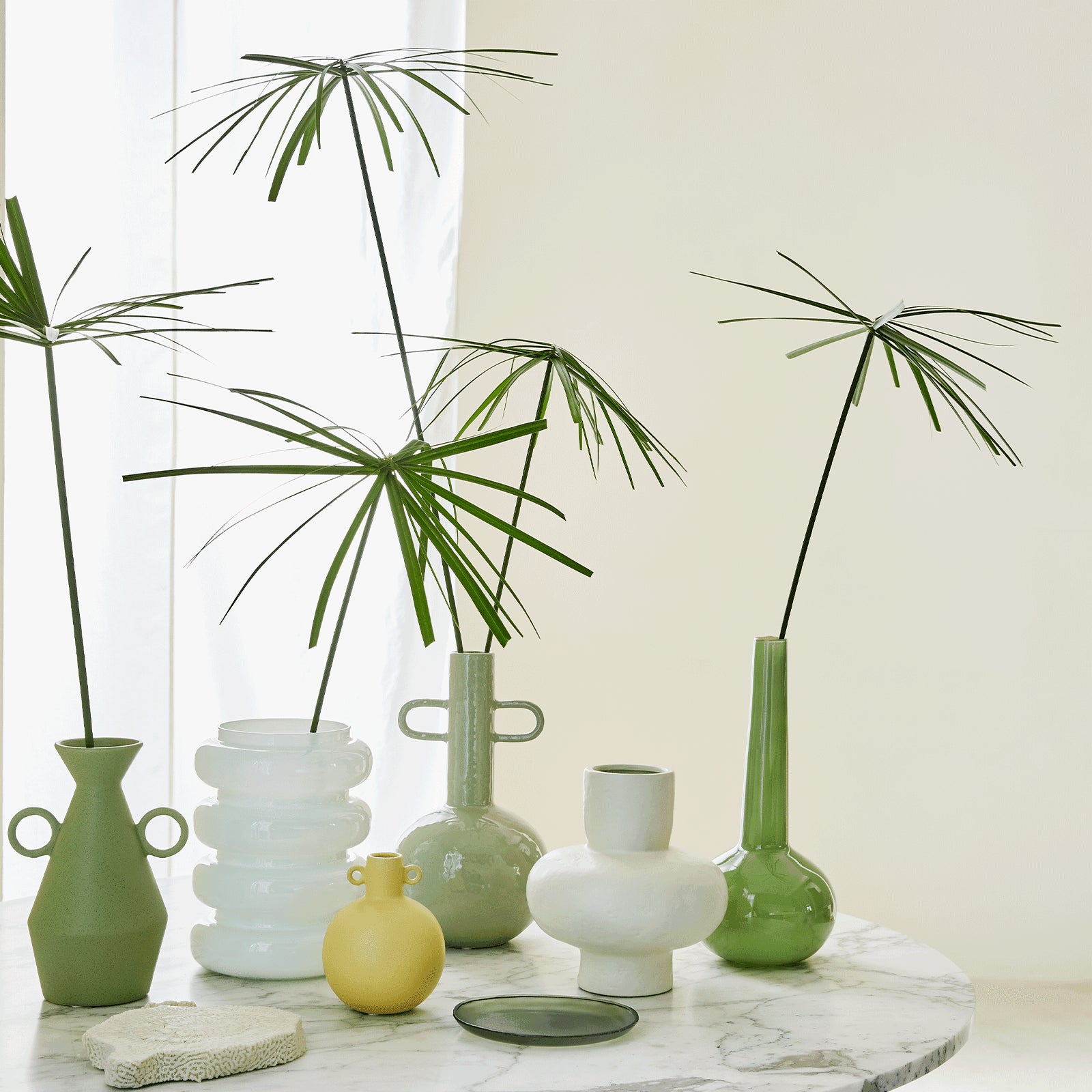 Vaas Bloem Gerecycled Glas Bol
