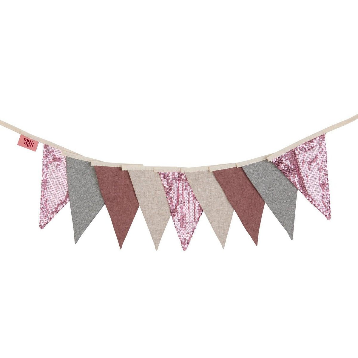 "Roze en grijze" paillettenslinger