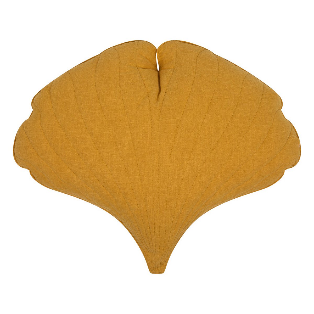 "Mango" linnen Ginkgobladkussen