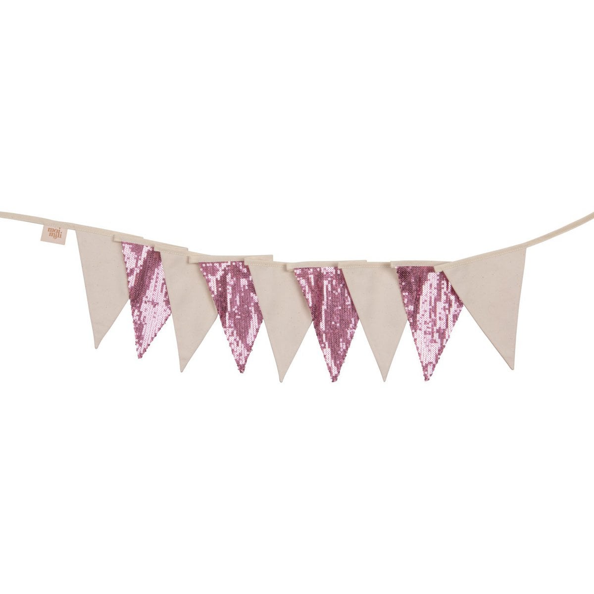 "Roze en beige" paillettenslinger