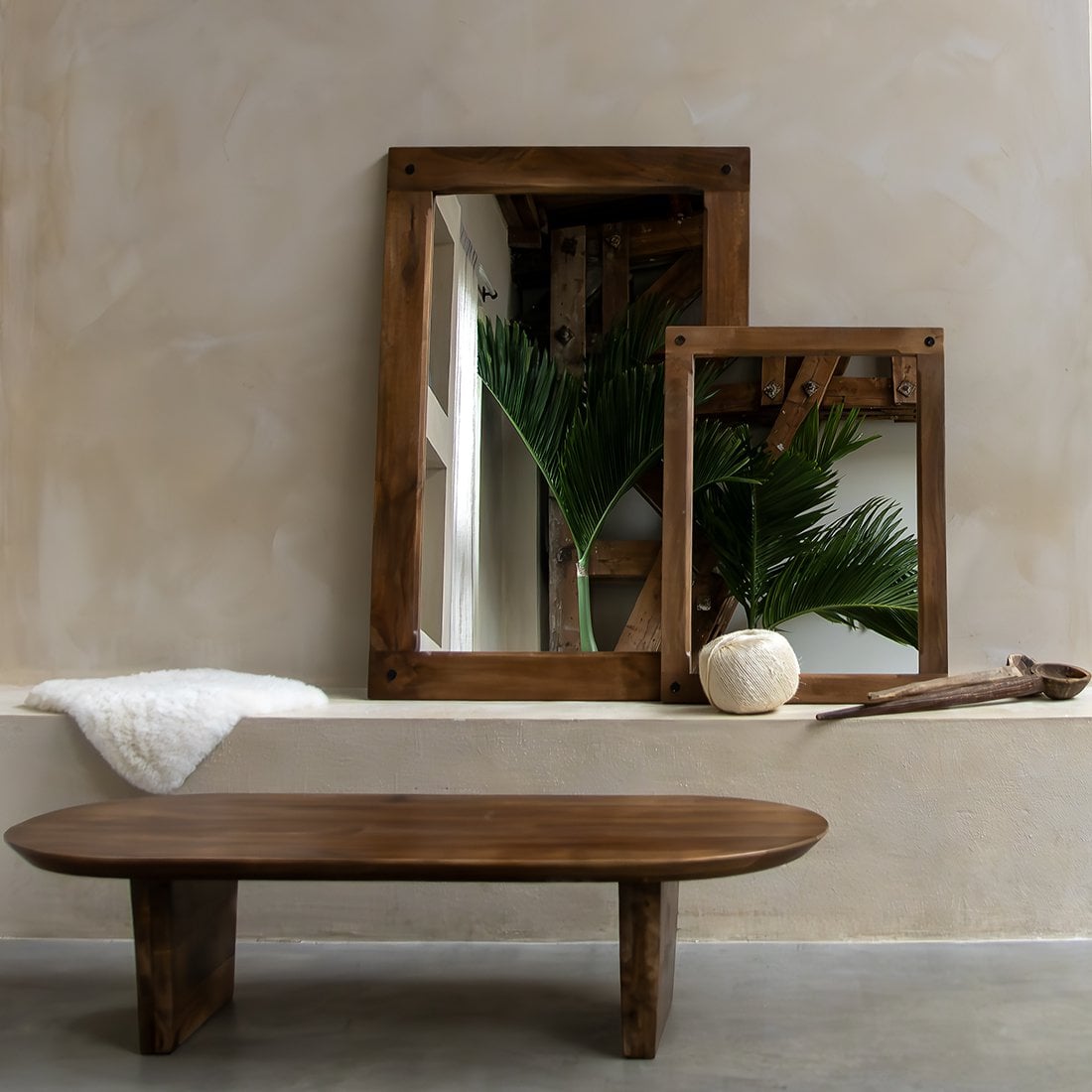 Bullnose salontafel bruin
