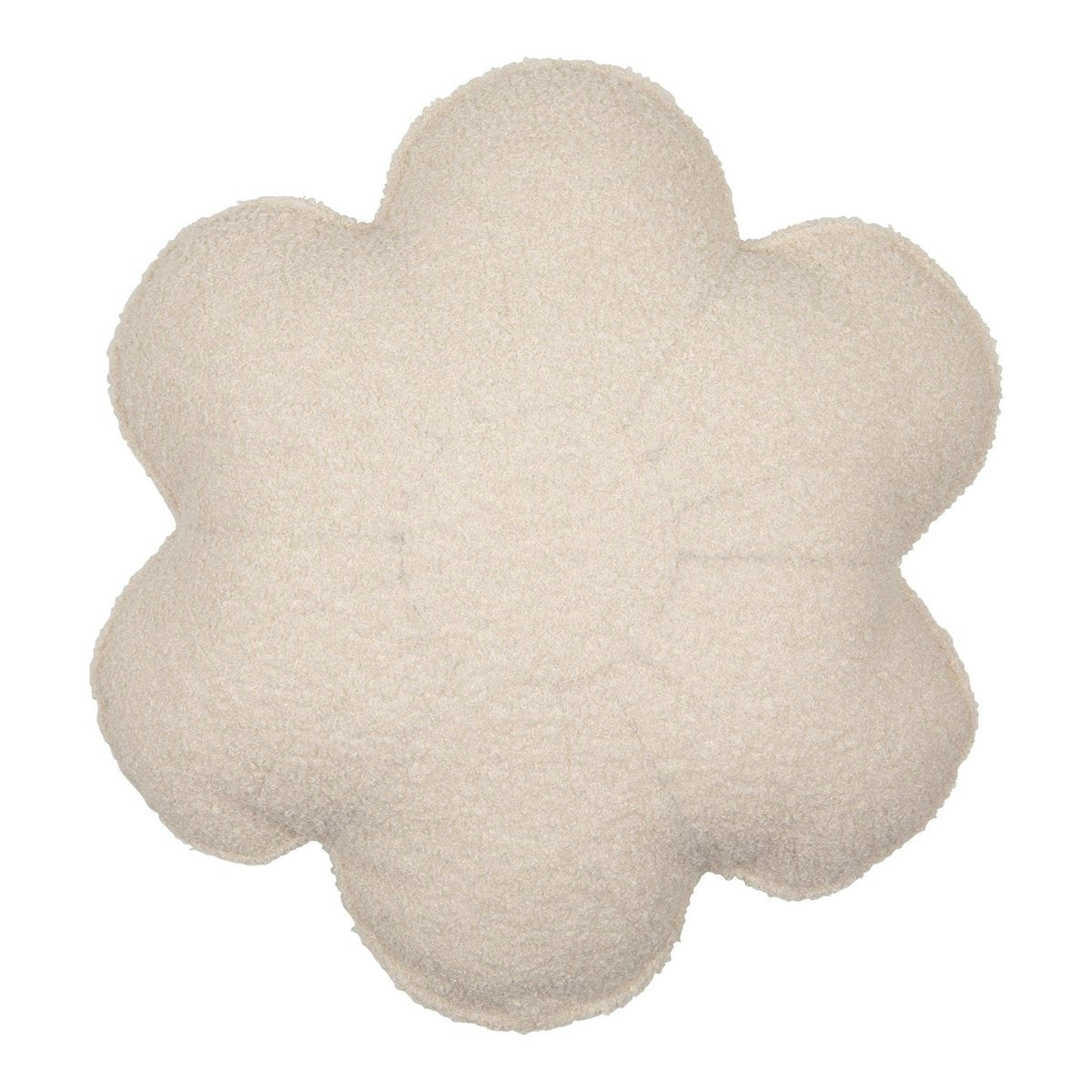 Pluizig bouclé teddybloemkussen