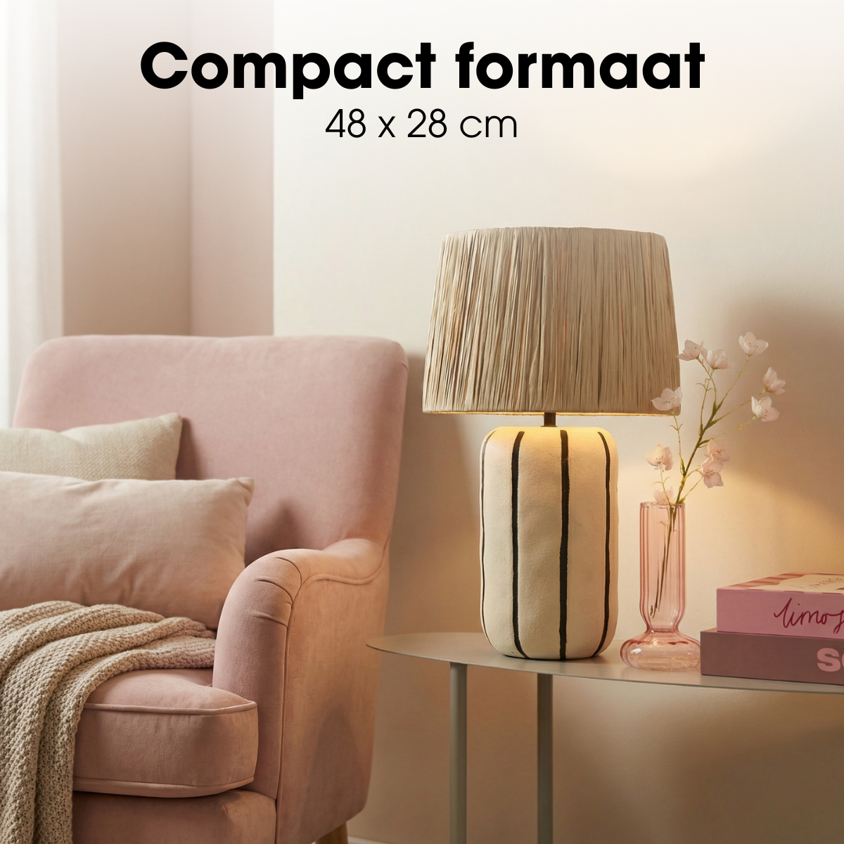 Staande lamp Denton Beige
