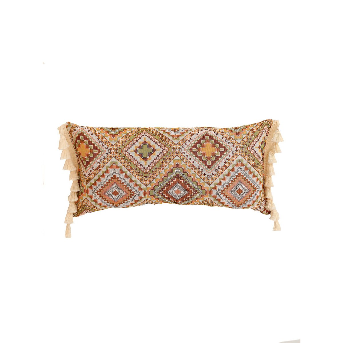 "Boho stam" bolster met franje