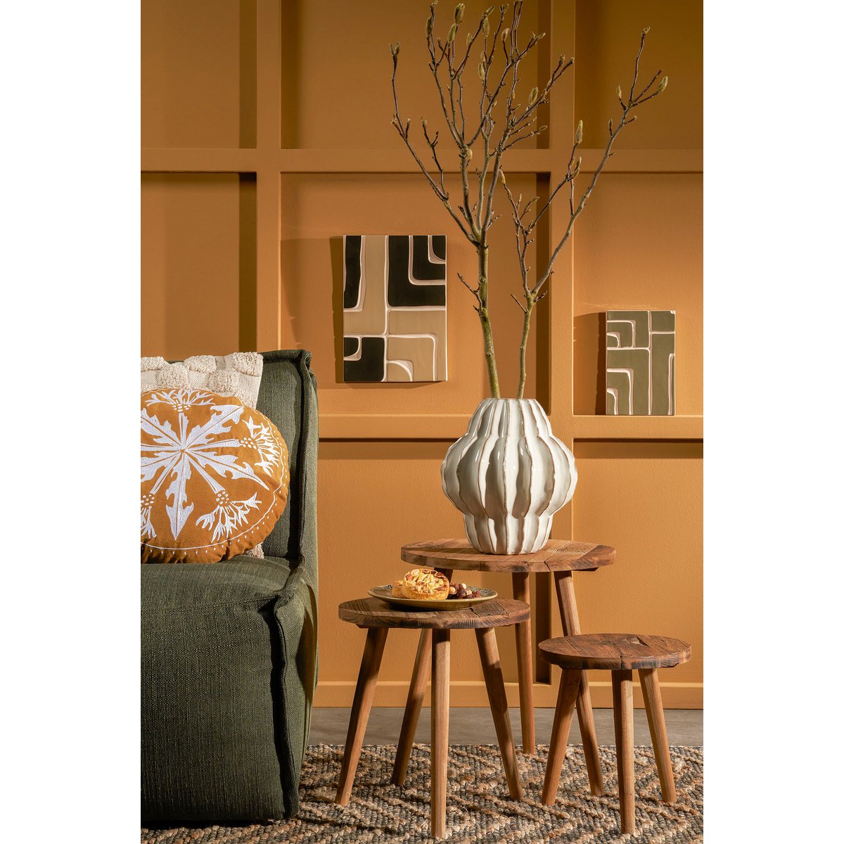 Altea Vaas - H28 x Ø25 cm - Keramiek - Off White-vazen-Mica Decorations-Ik Hout ervan.