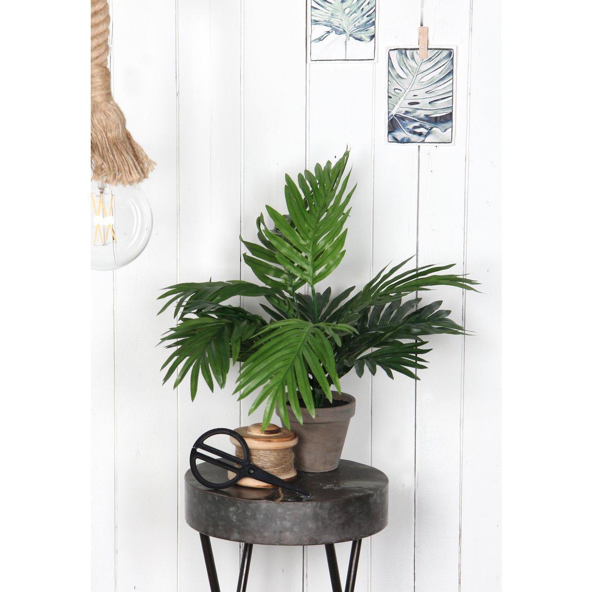 Areca Palm Kunstplant in Bloempot Stan - H45 x Ø60 cm - Groen-Mica Decorations-Ik Hout ervan.