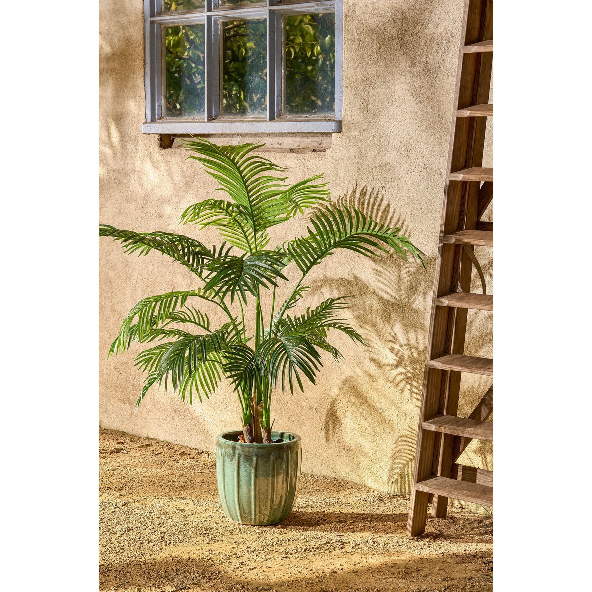 Areca Palm Kunstplant in Pot - H134 x Ø50 cm - Groen-Mica Decorations-Ik Hout ervan.