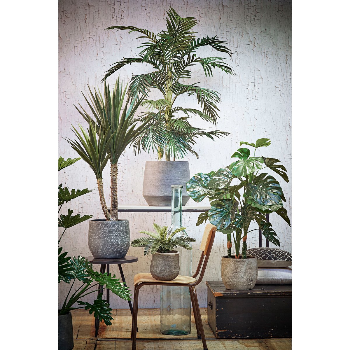 Areca palm Kunstplant - H150 x Ø100 cm - groen-Mica Decorations-Ik Hout ervan.