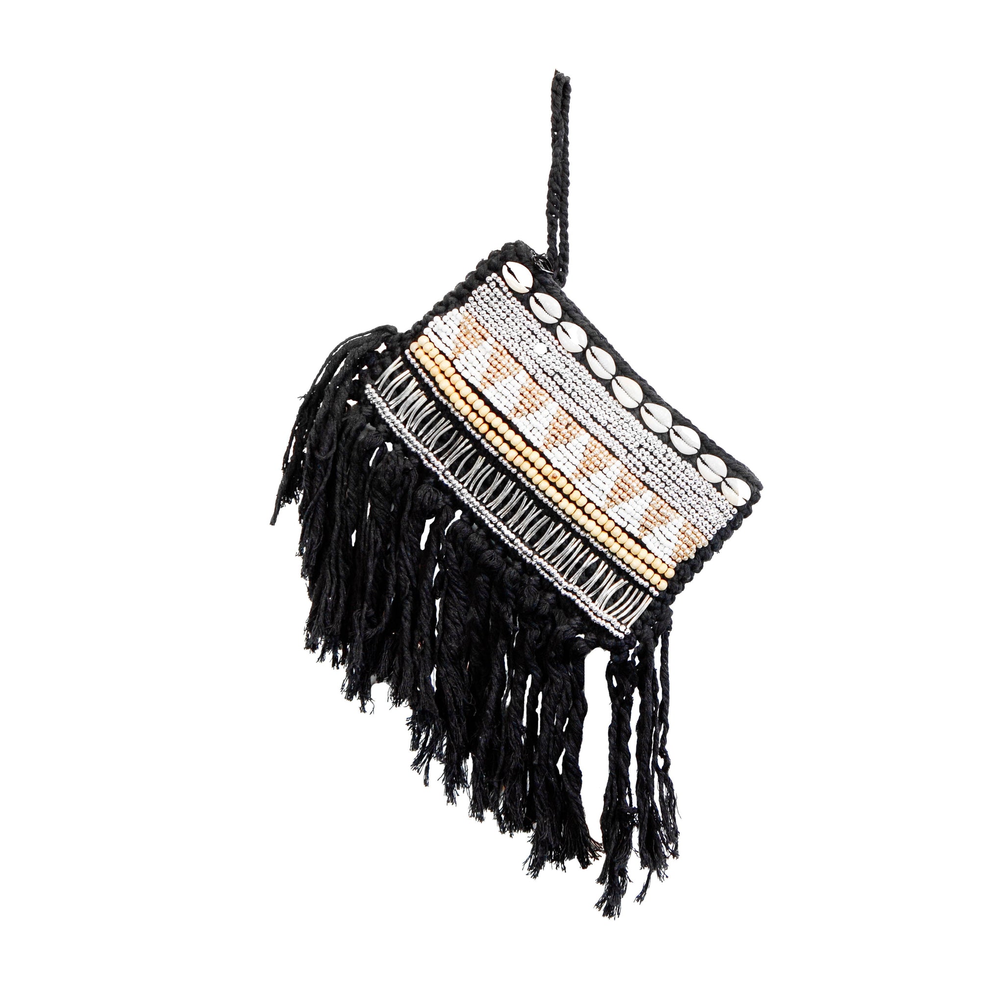 De Macramé Clutch - Zwart