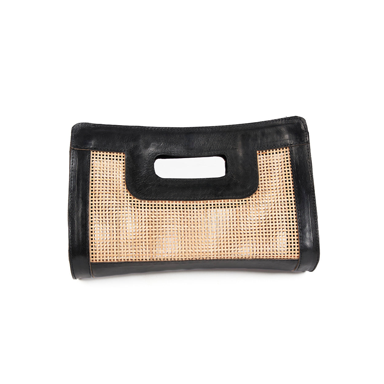 De Riviera Noir Clutch - Natuurlijk zwart