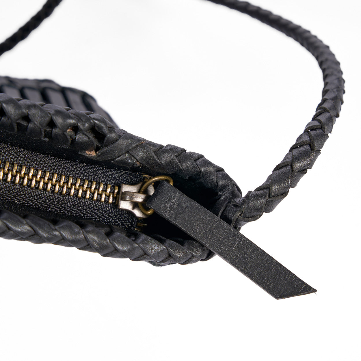 De Voodoo leren tas - zwart