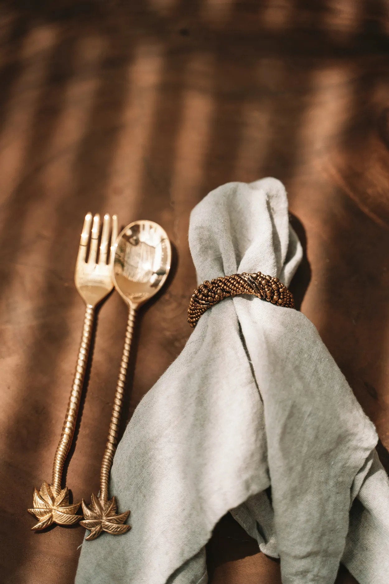 De Palmboom Saladevork - Goud