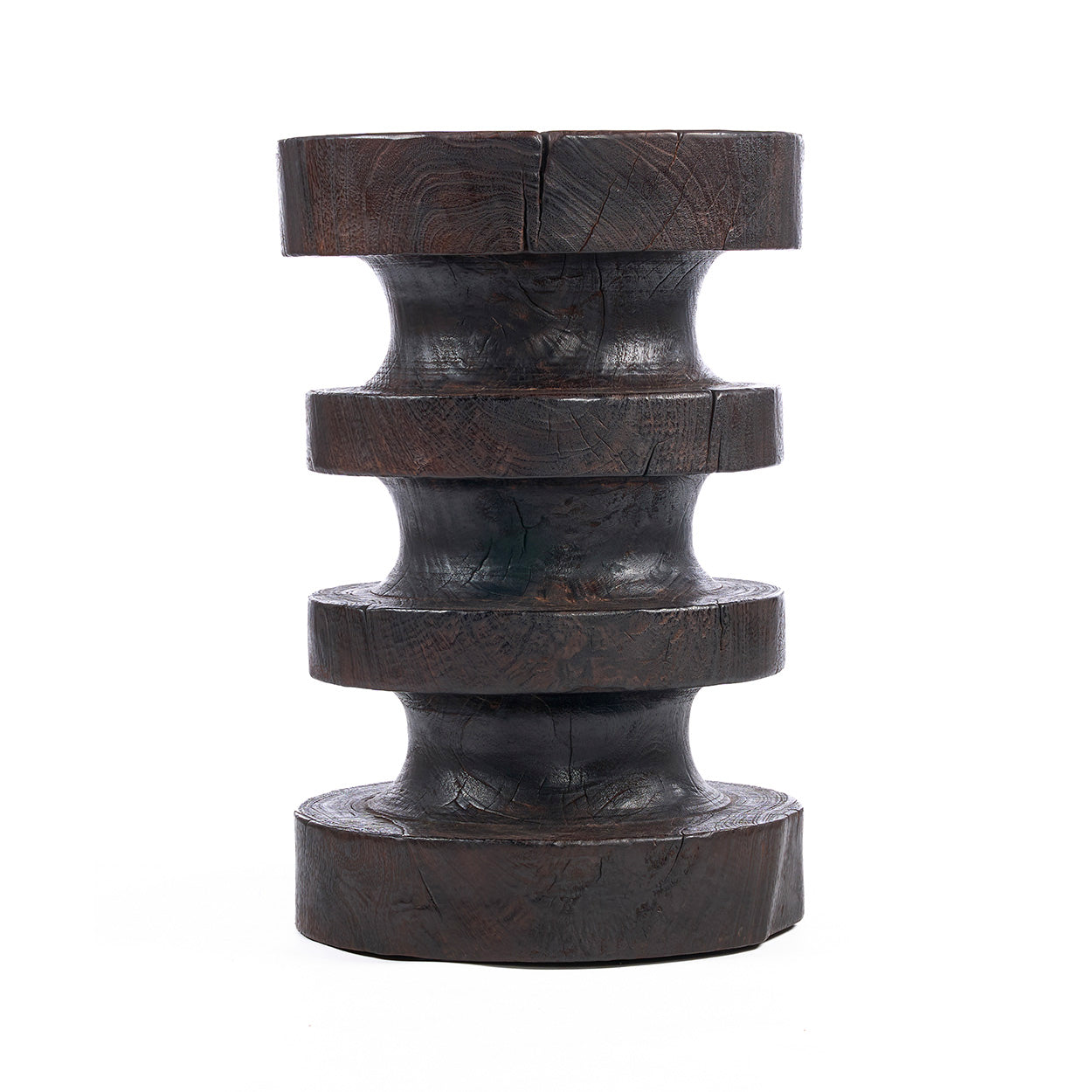 De Mocha Rings-bijzettafel - donkere walnoot