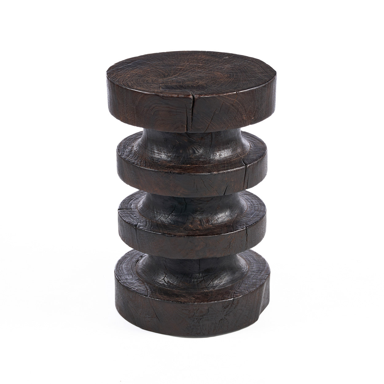 De Mocha Rings-bijzettafel - donkere walnoot