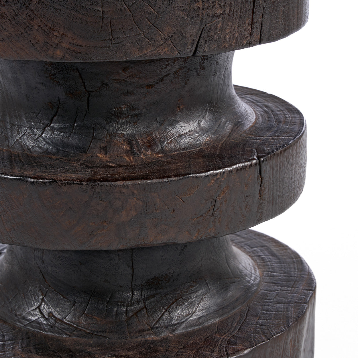 De Mocha Rings-bijzettafel - donkere walnoot
