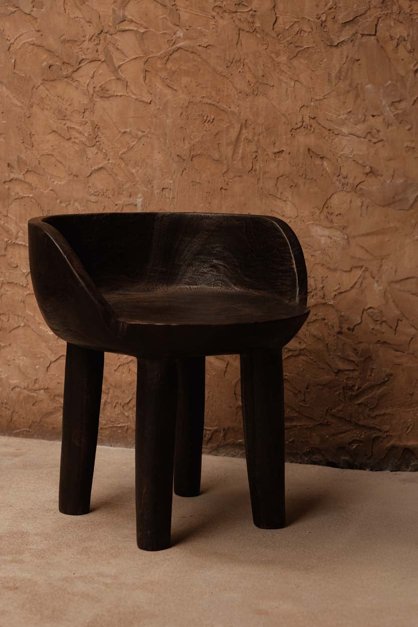 De Sit Happens Lage Stoel - Donkere Walnoot