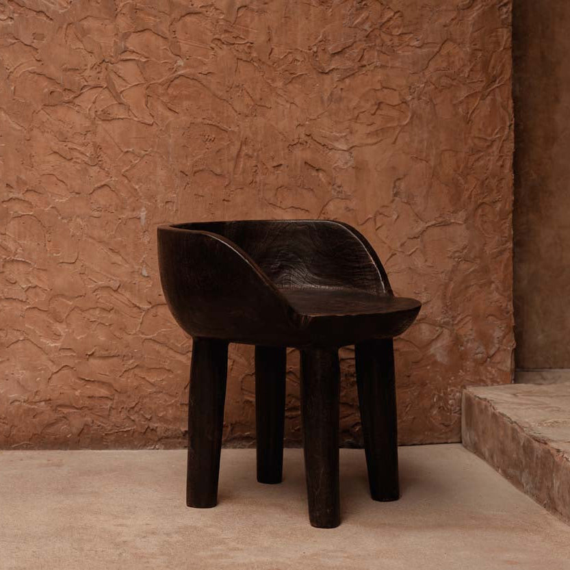 De Sit Happens Lage Stoel - Donkere Walnoot