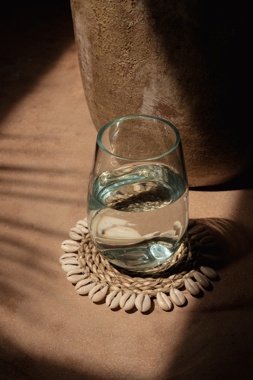 De Seagrass Shell Coaster - set van 4