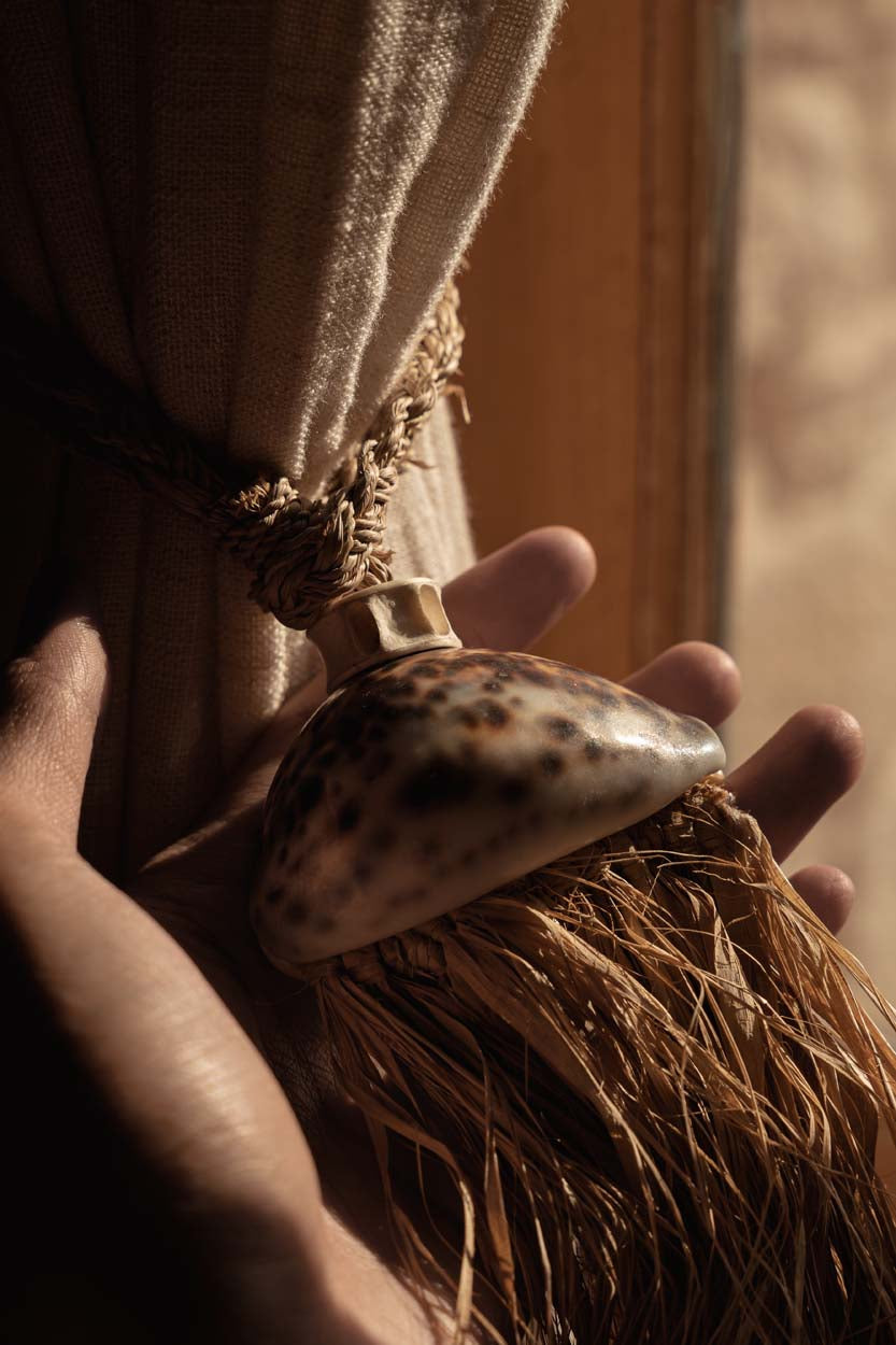 De Raffia Lupina Kwastje - Natuurlijk