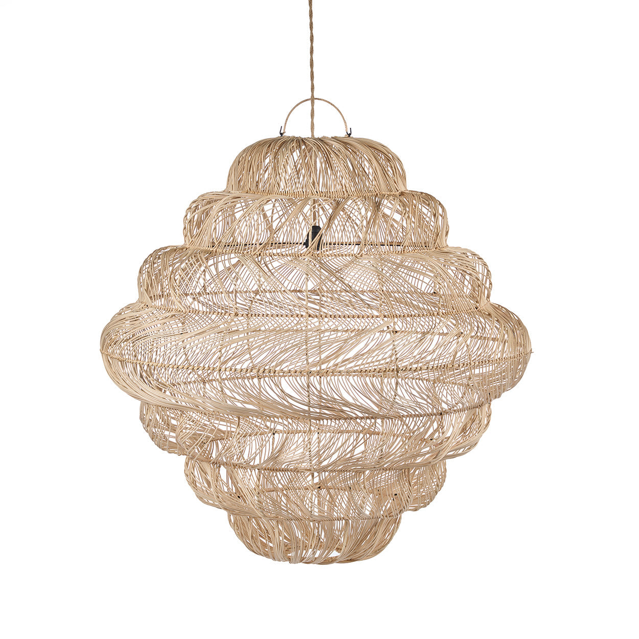 Rotan hanglamp Aurora Puff 102 cm
