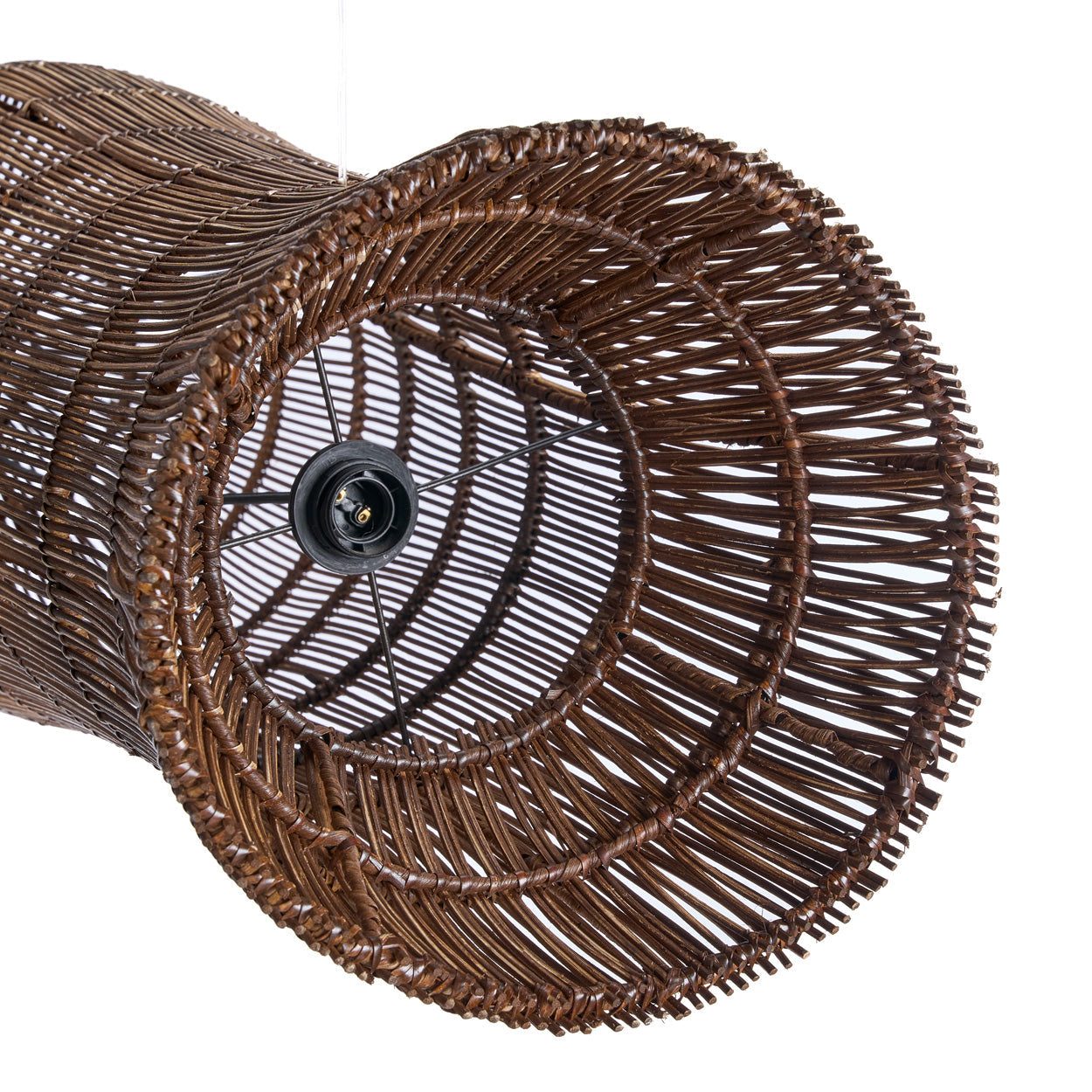 Rotan hanglamp Oasis 35 cm in close-up