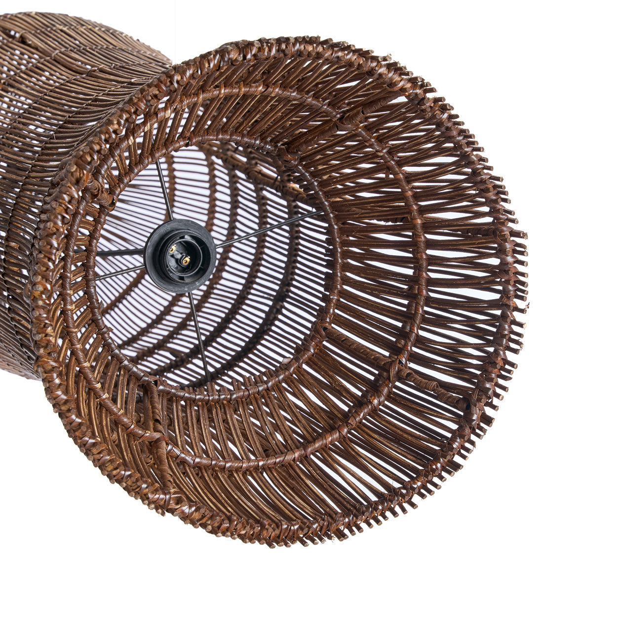 Rotan hanglamp Oasis 35 cm vanuit zijkant