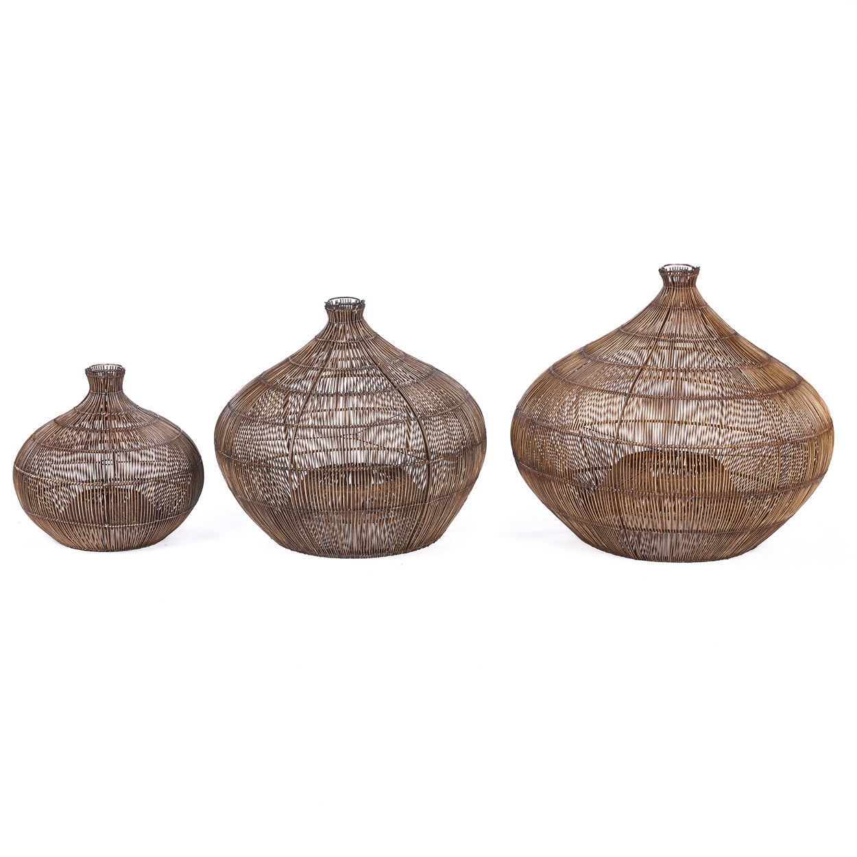 De Woestijnkalebas-pendel - Donker walnoot - L