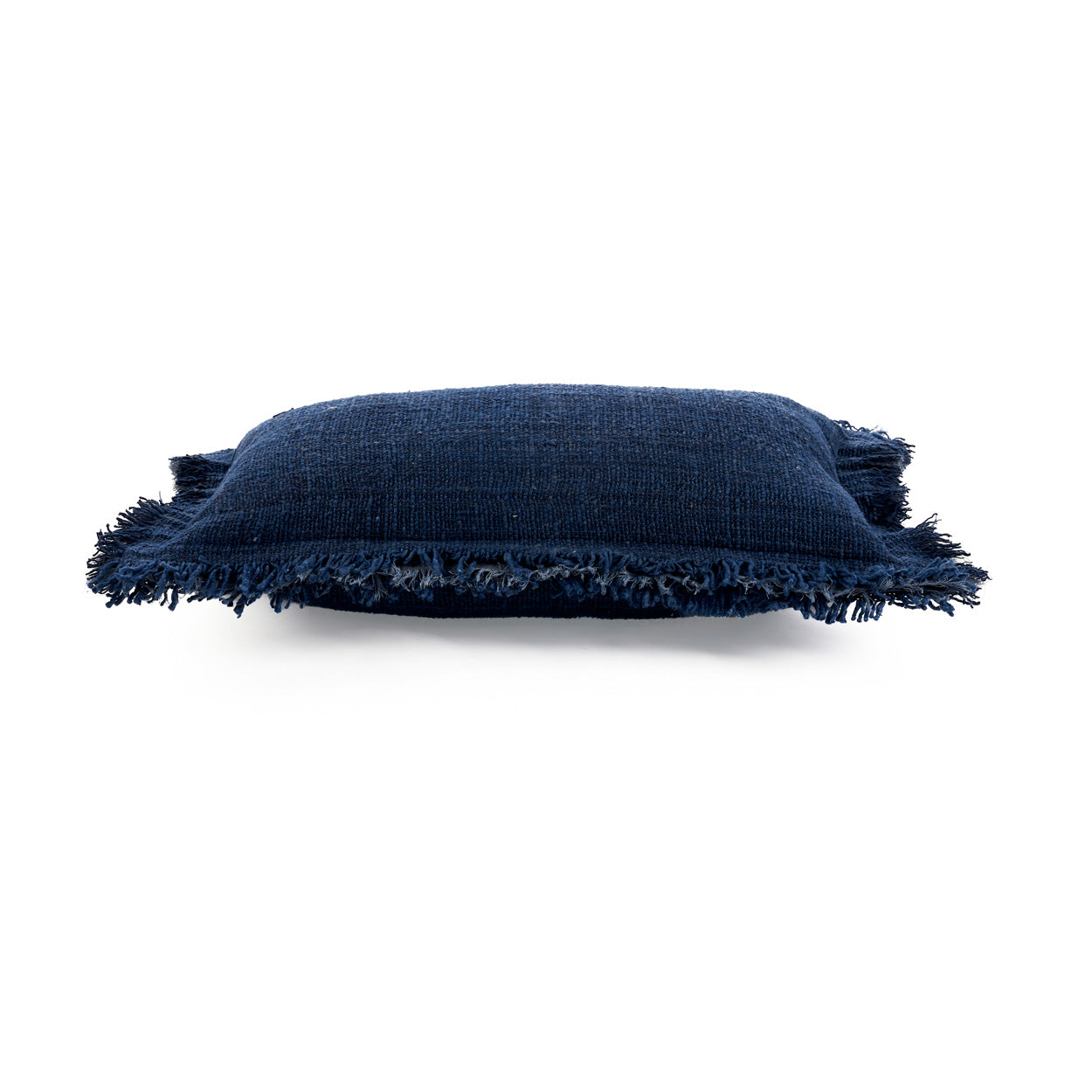 De Azure franje kussenhoes - Indiaas blauw - 30x50
