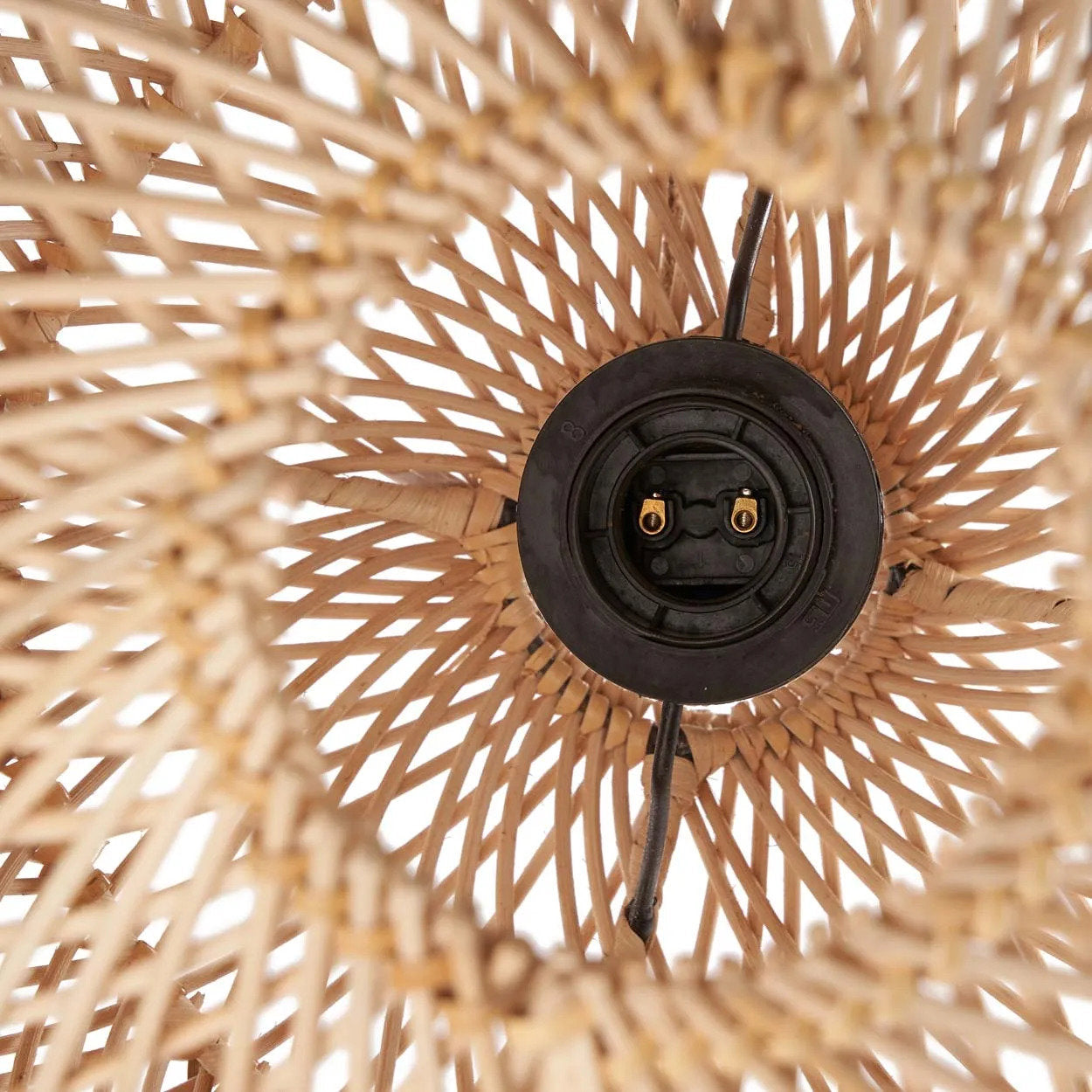 Rotan hanglamp The Bubble 30 cm detail