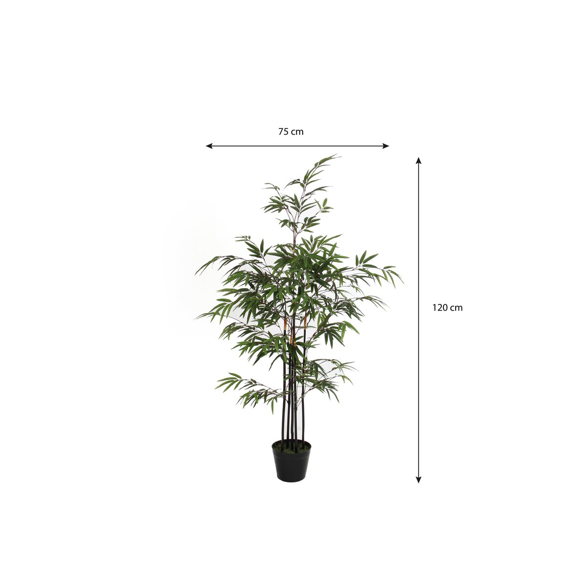 Bamboe Kunstplant - H120 x Ø75 cm - Groen-Mica Decorations-Ik Hout ervan.