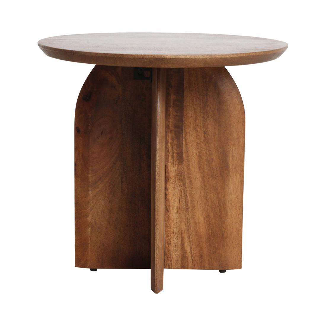 Bullnose bijzettafel 50 cm-bijzettafel-Raw Materials-Ik Hout ervan.