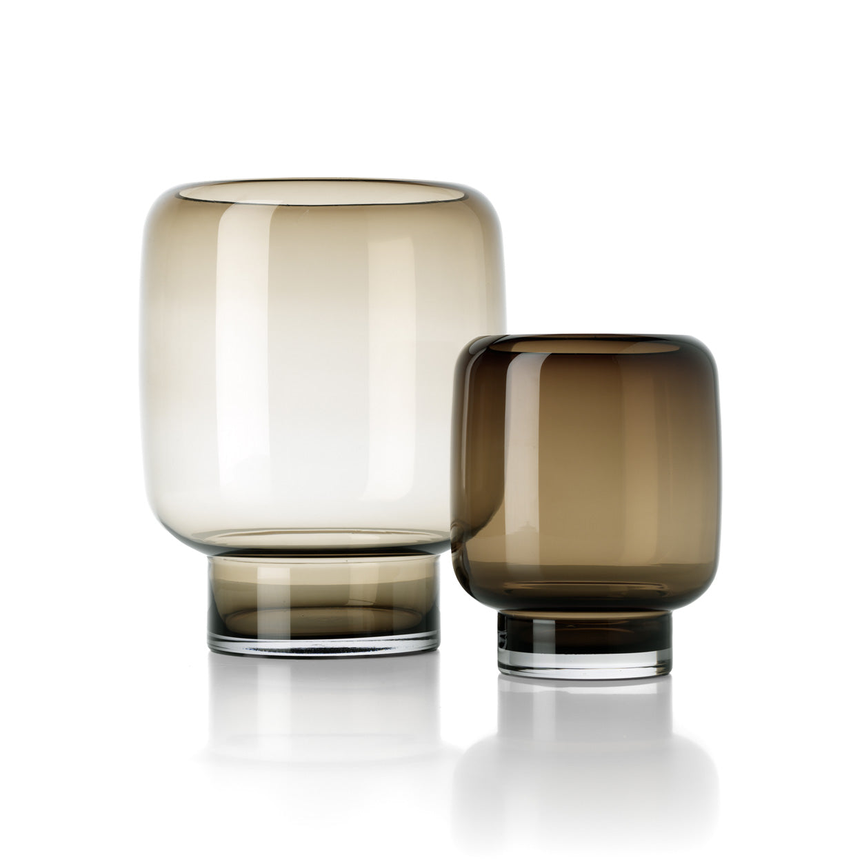 De Smoky Cube Vaas - Bruin - L