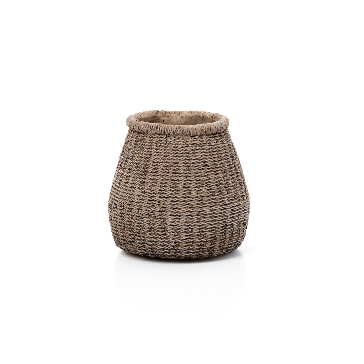 De Faux-Puff plantenpot - bruin - M
