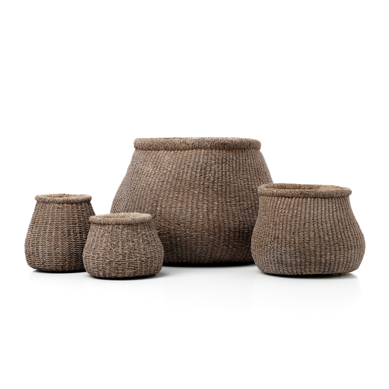 De Faux-Puff plantenpot - bruin - XL