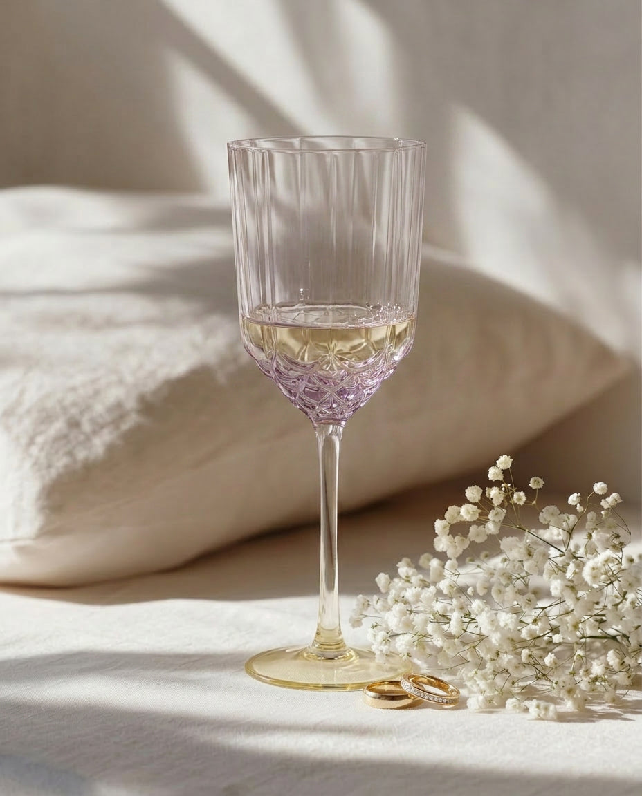 Het Pink Blush-wijnglas - roze