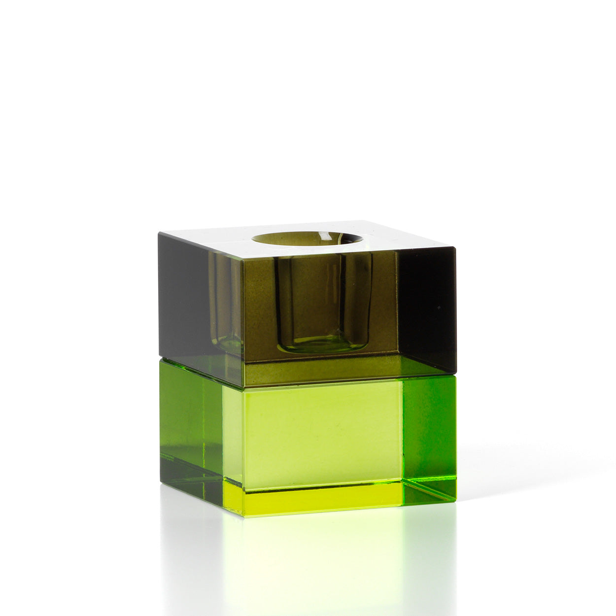 De Gem Blocks-kandelaar - groene rook