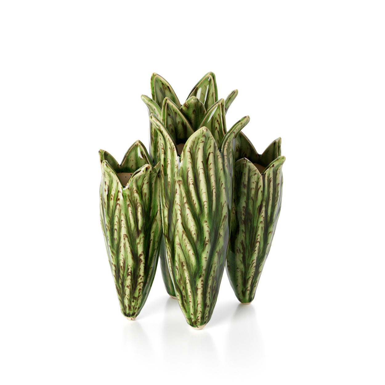 De tulpbladvaas - bosgroen