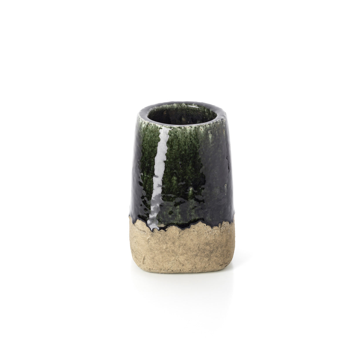 De Moss conische plantenpot - betongroen - M