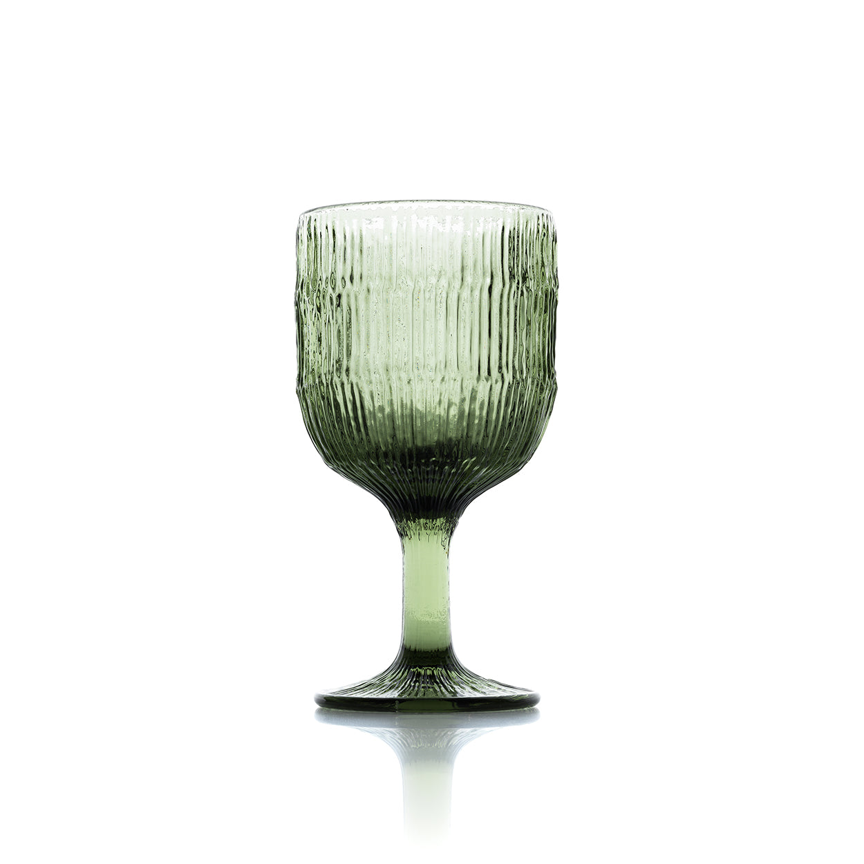 Het Moss Ripple-wijnglas - groen