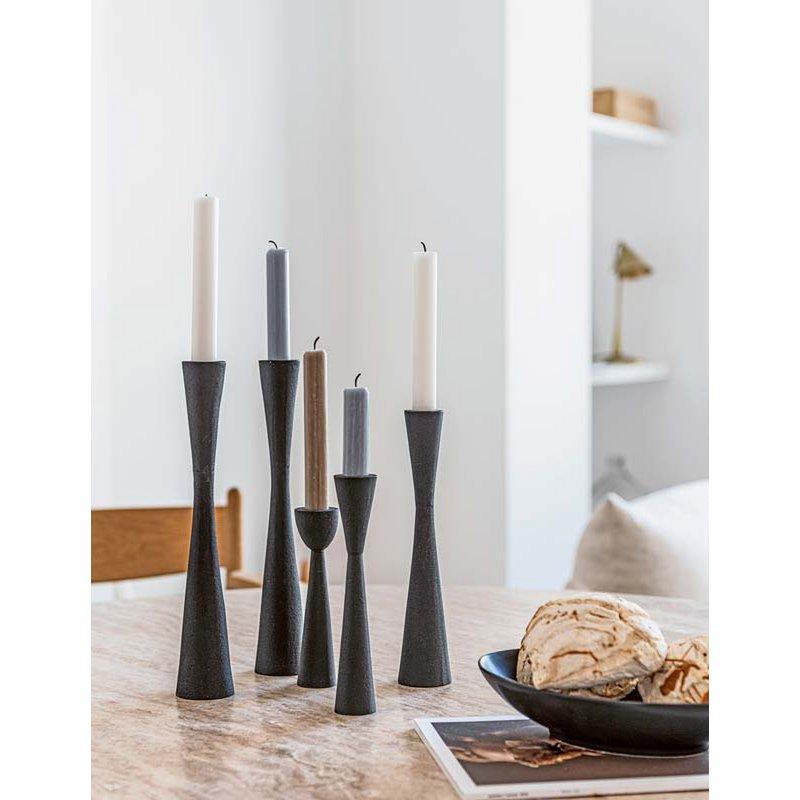 Candle Holder Metal Black 30cm-vtwonen-Ik Hout ervan.