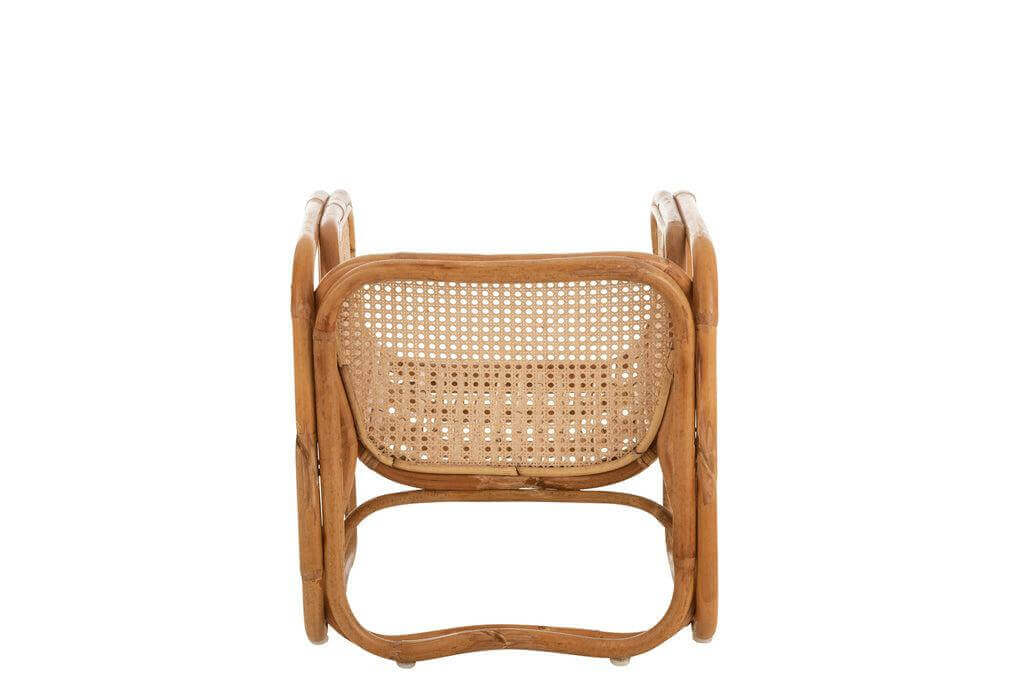 Kinderstoel Ozara J-Line Stoel Kind Ozara Rotan Naturel Width 53 Height 50 Length 50 Weight 4 kg Collection Zomer 2021 Colour Natural Material composition Polyester(10%),rattan(90%) Max seating weight 200 Seat depth 40 Seat height 30 Washing instructions