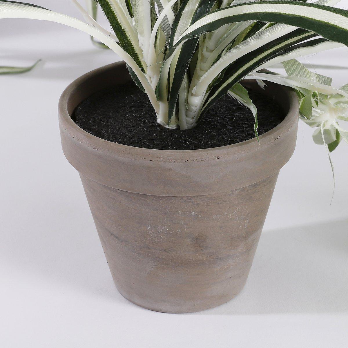 Chlorophytum Kunstplant in Bloempot Stan - H45 x Ø45 cm - Groen-Mica Decorations-Ik Hout ervan.