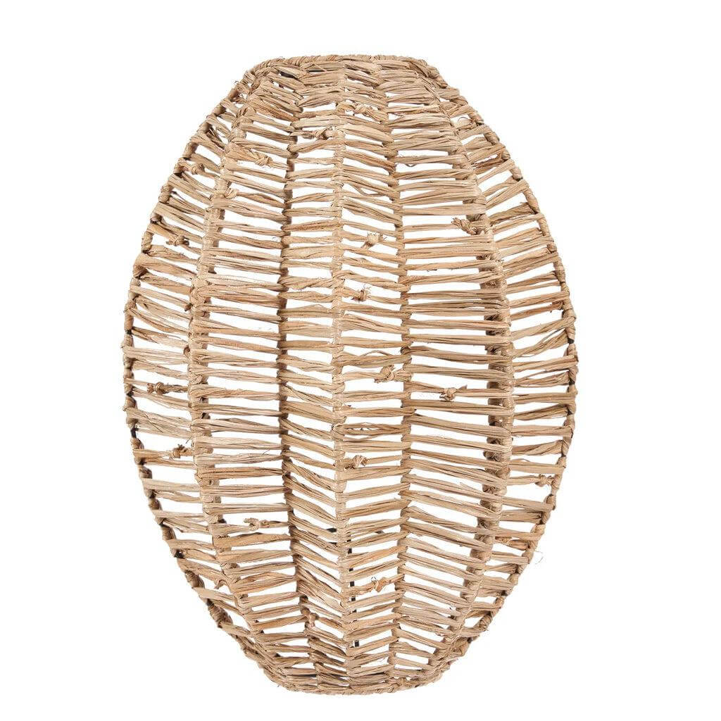 Natuurlijke raffia Avanti muurlamp met unieke gevouwen vorm, creëert zachte lichteffecten op muren. Perfect voor sfeervolle ruimtes.