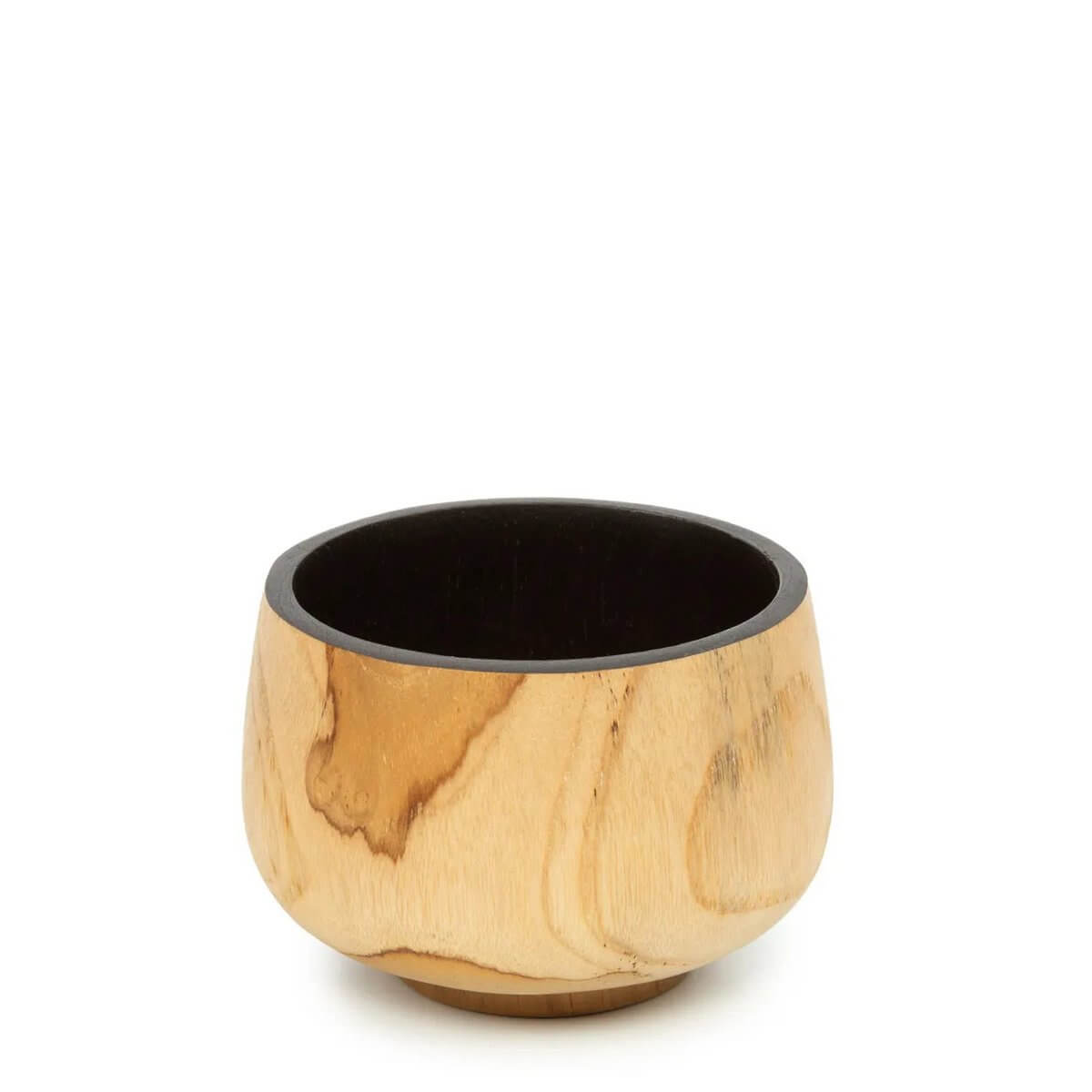 Bohemian De Bondi Bowl made of teak wood, perfect for storing makeup, jewelry, or serving dry foods, a versatile handmade accessory.