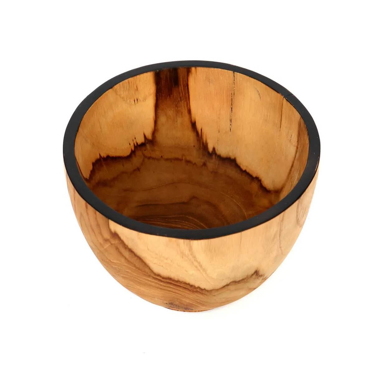 Bohemian De Bondi candy bowl made of hand-carved teak wood, perfect for storing makeup, jewelry, or displaying snacks.