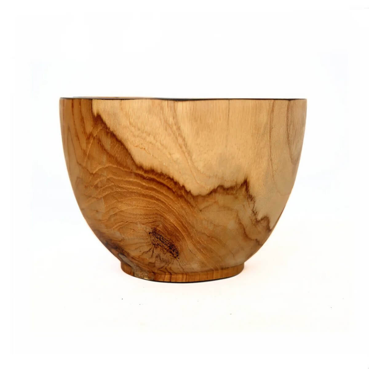 Bohemian style teakhouten De Bondi Candy Bowl, perfect for storing jewelry or candies, handmade with unique design variations.