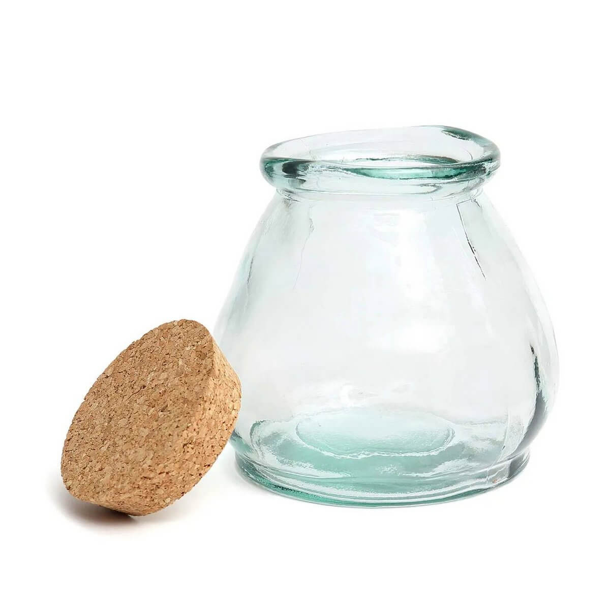 De Buik Glazen Pot - Blauw - M-Bazar Bizar Living-Ik Hout ervan.