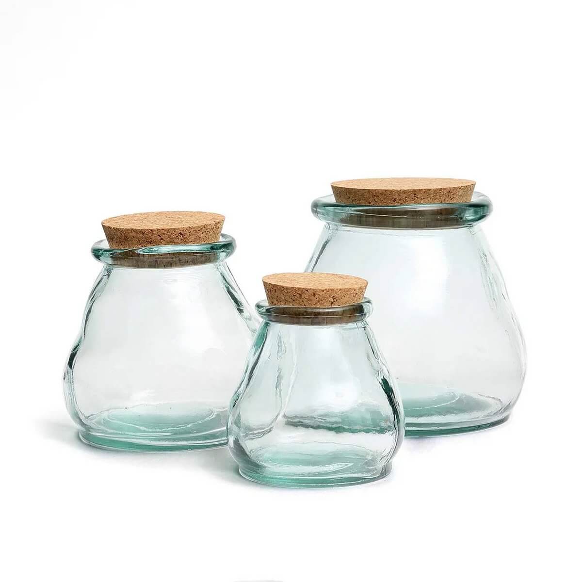 De Buik Glazen Pot - Blauw - M-Bazar Bizar Living-Ik Hout ervan.