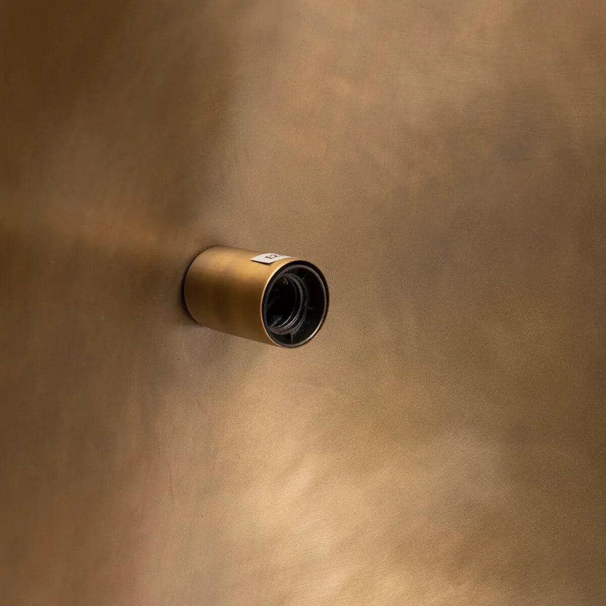 Detail van het materiaal van messing hanglamp fortune cookie 100 cm