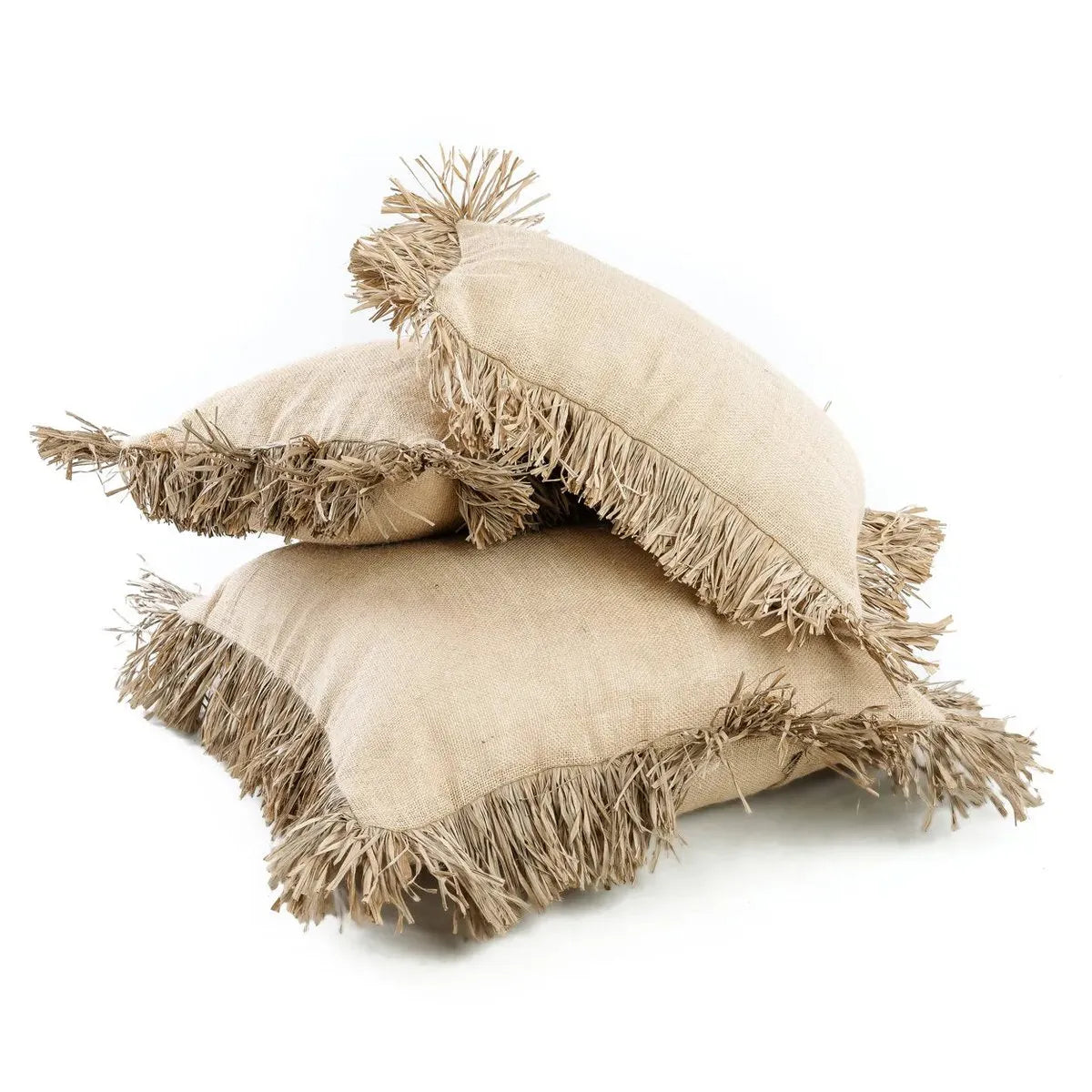De Jute Bonita Kussenhoes - Naturel - 30x50-kussens-Bazar Bizar Living-Ik Hout ervan.